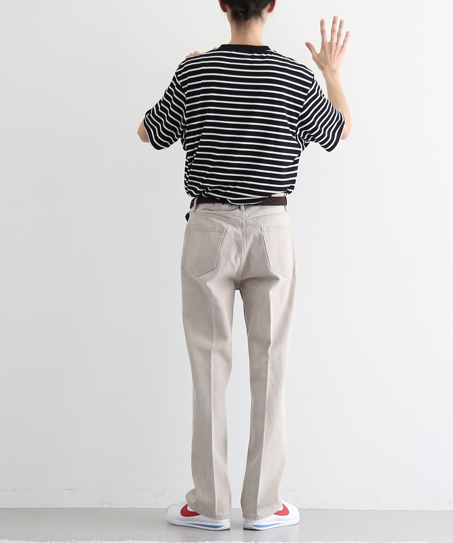 AURALEE【オーラリー】Faded hard twist brown denim 5p pants 