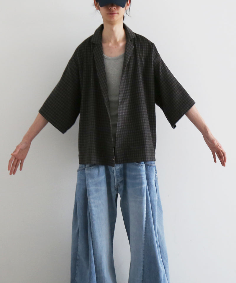 BLESS Kimosakko "CASHMERE GREY CARRÉ"
