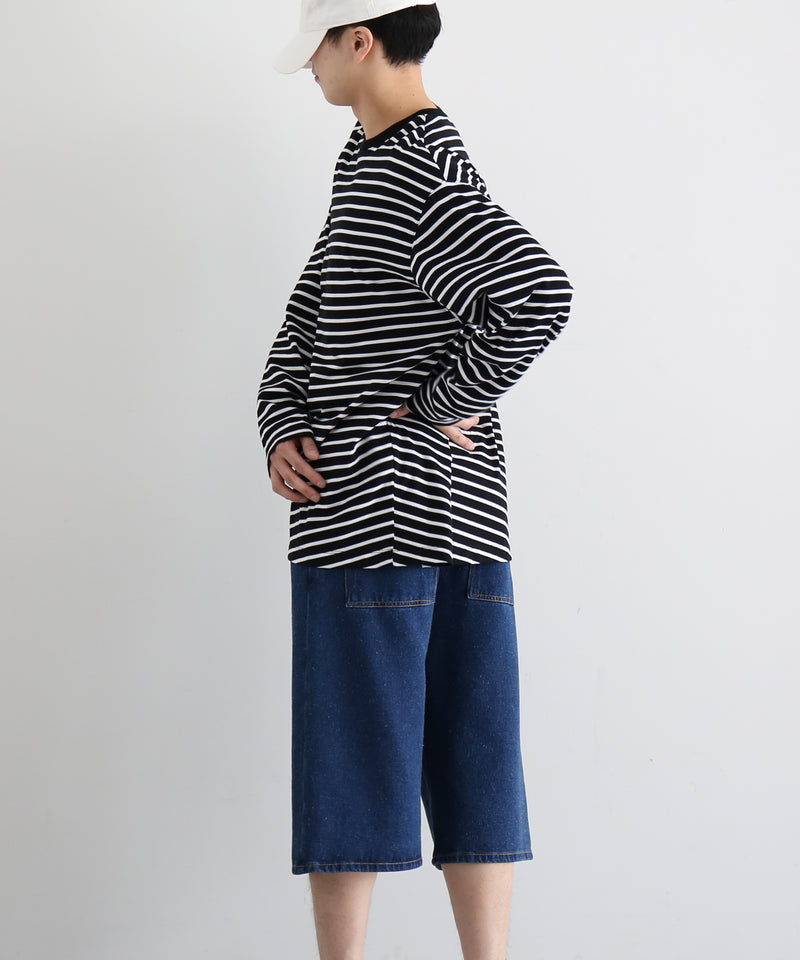 VOAAOV Border l/s tee "BLACK / WHITE"