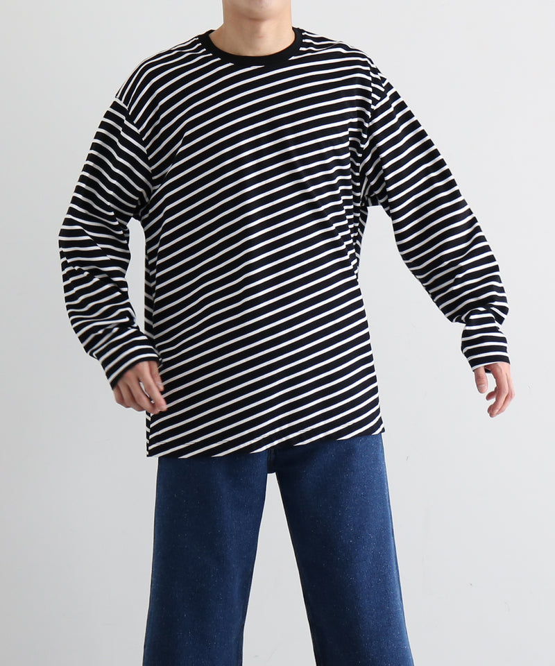 VOAAOV Border l/s tee "BLACK / WHITE"