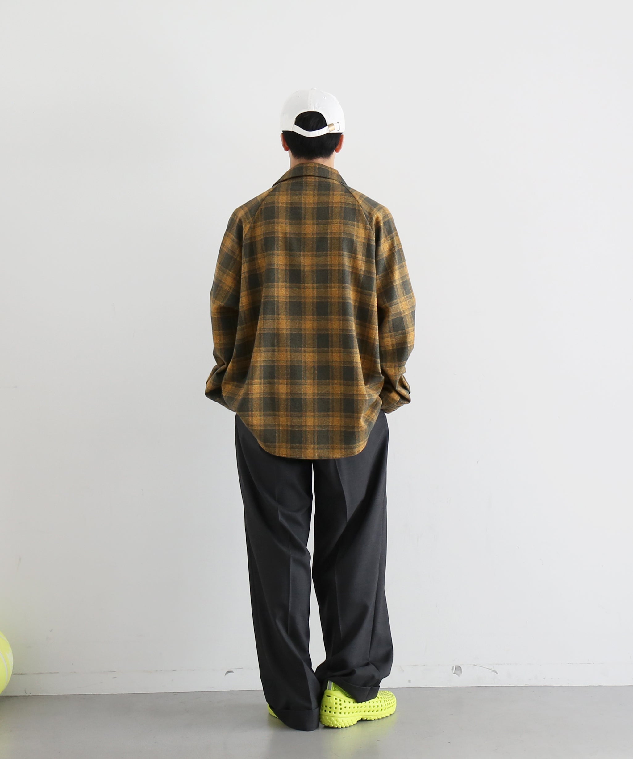 my beautiful landlet O/c check shirt "YELLOW"