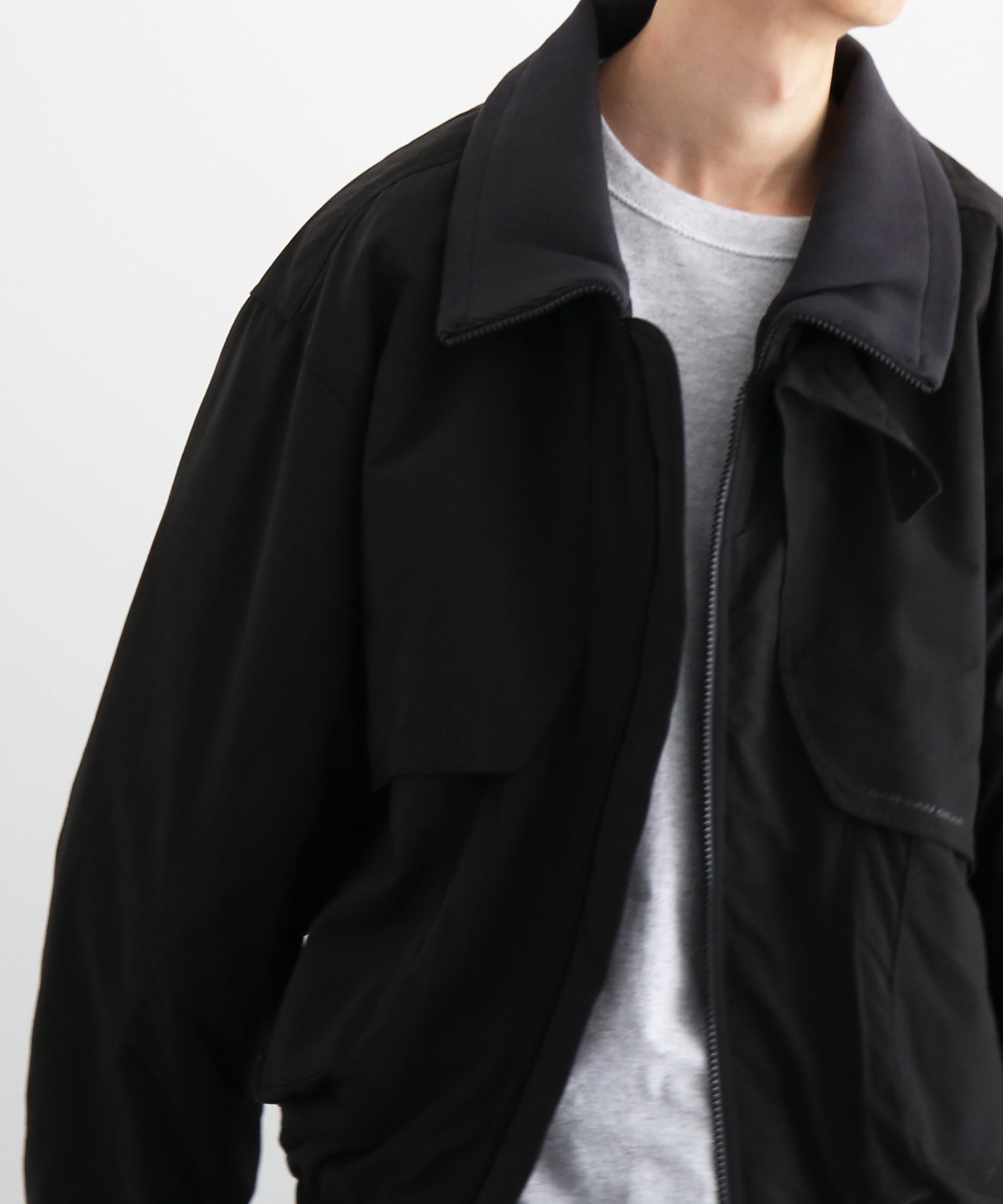 ジャケット・アウター san san gear SPROCKET HOLE JACKET SAN SAN GEAR【サンサンギア】Bomber jacket “BLACK”｜O WEB STORE