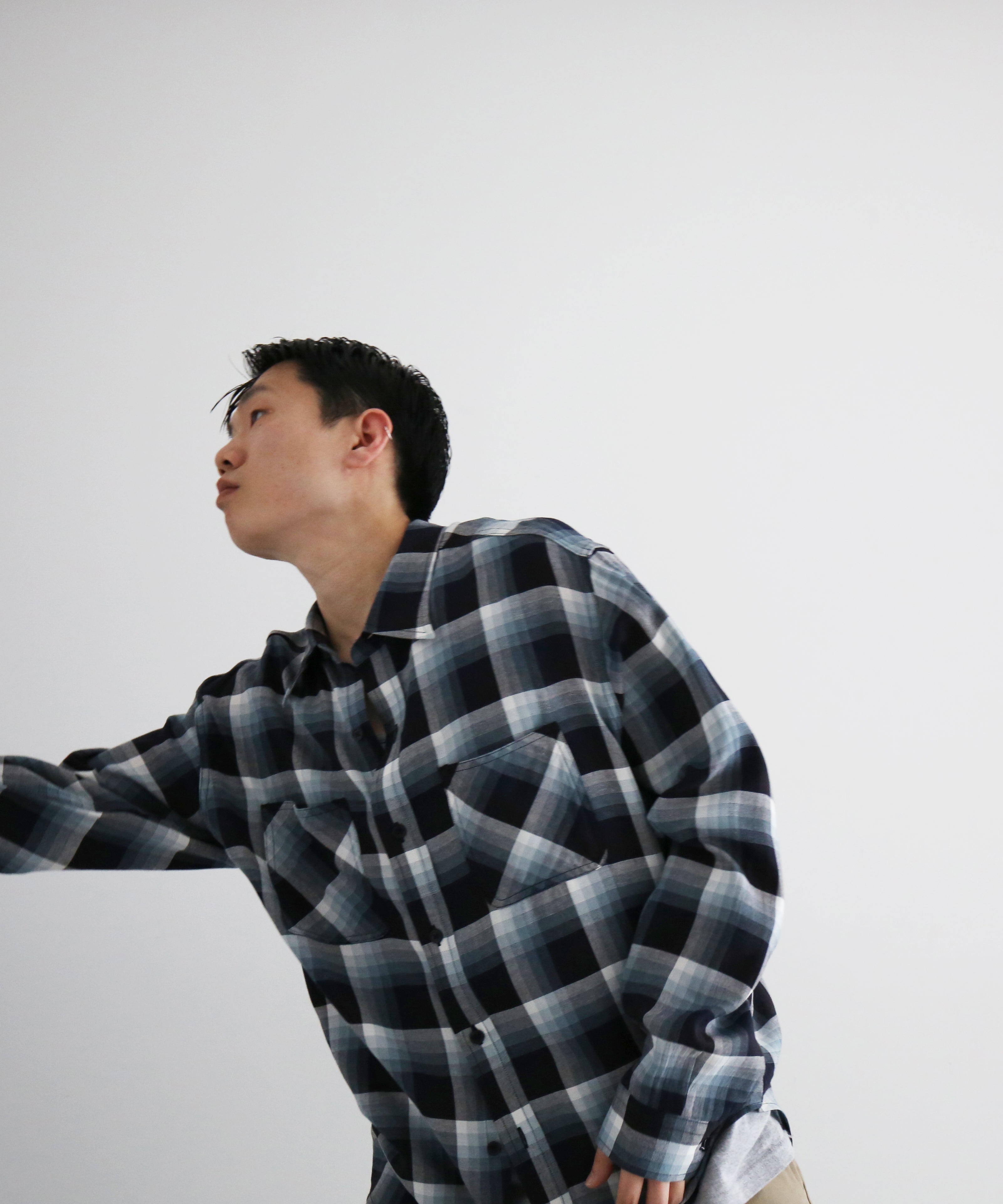 UNUSED【アンユーズド】メンズ 長袖シャツ Us2562 long sleeve rayon