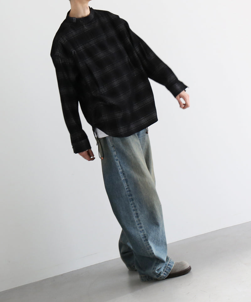JIAN YE Yi shirt skirt "BLACK CHECK"