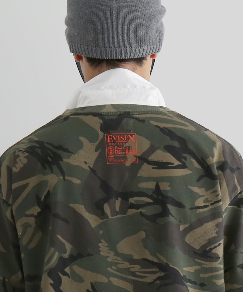Evisen Skateboardsゑ E logo camo tee "CAMO"