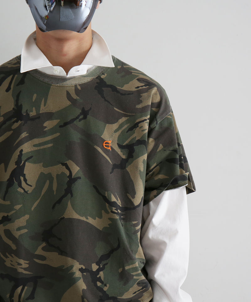 Evisen Skateboardsゑ E logo camo tee "CAMO"