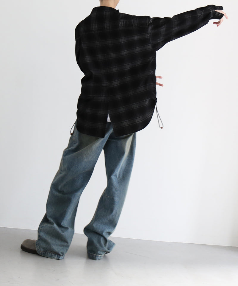 JIAN YE Yi shirt skirt "BLACK CHECK"