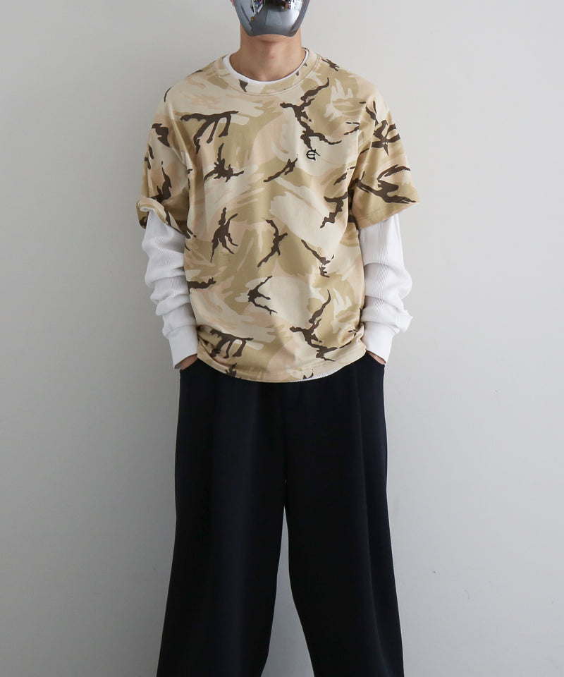 Evisen Skateboardsゑ E logo camo tee "CAMO"