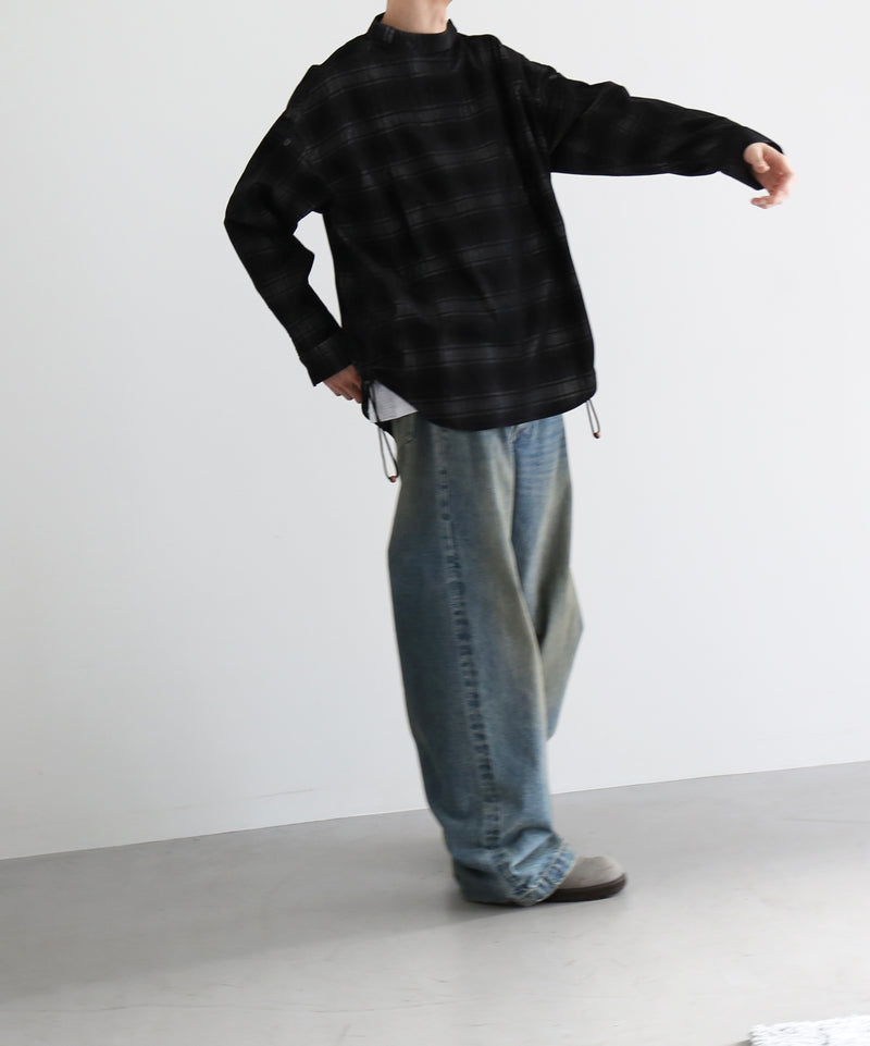 JIAN YE Yi shirt skirt "BLACK CHECK"