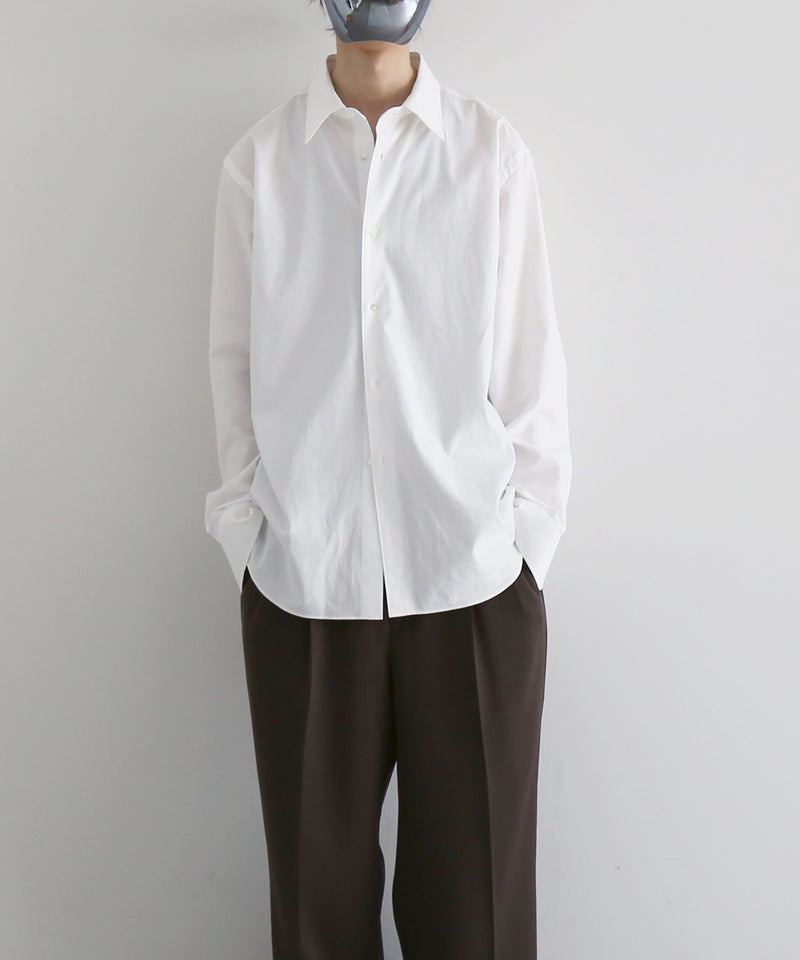 AURALEE Washed finx twill shirt "WHITE"