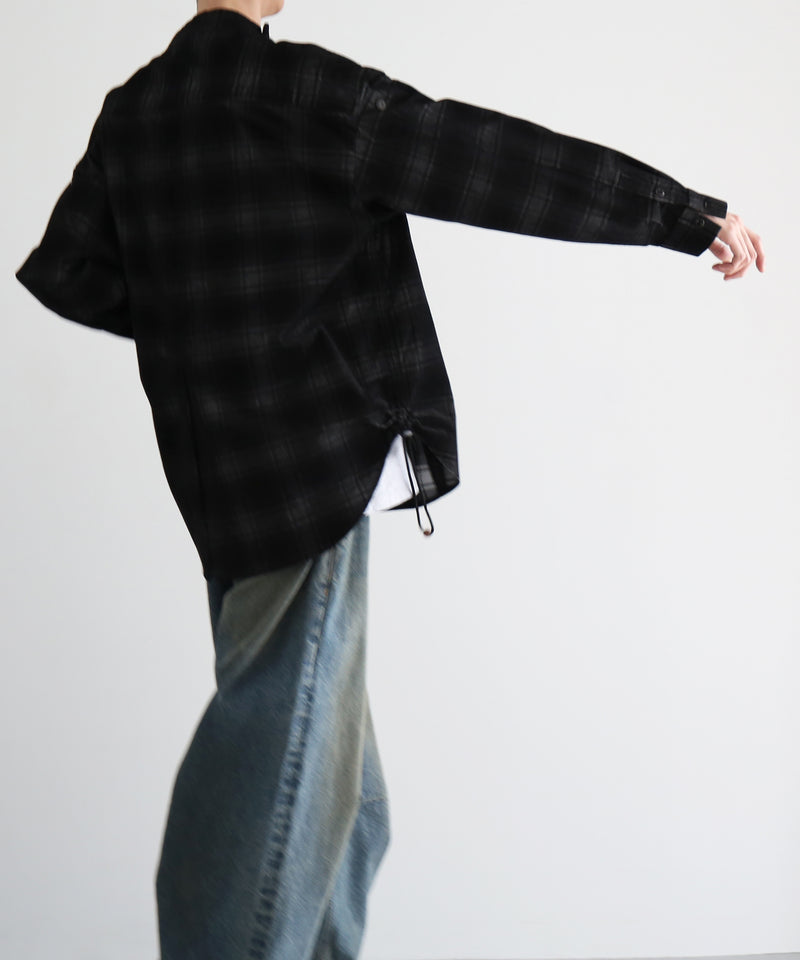 JIAN YE Yi shirt skirt "BLACK CHECK"