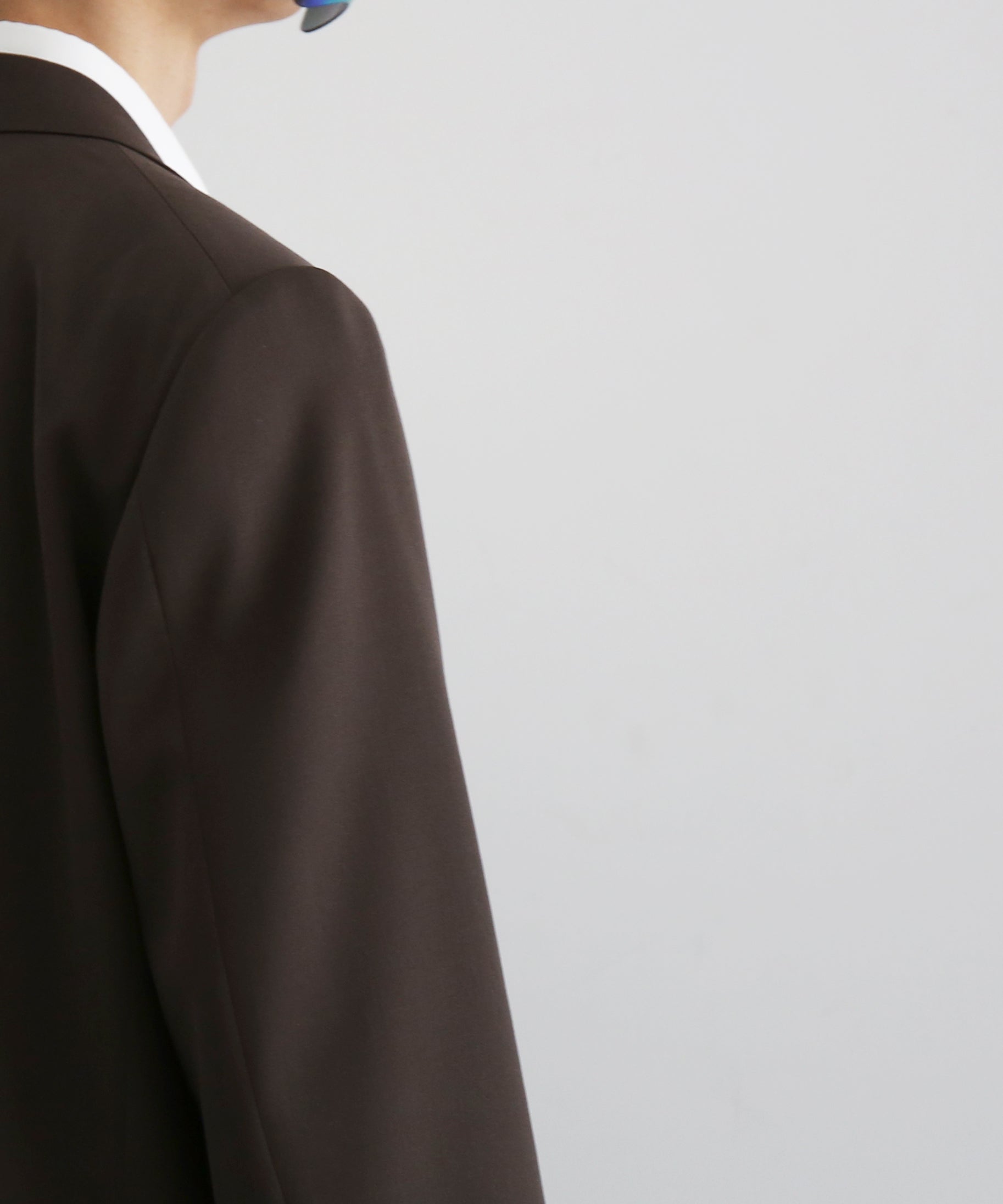 AURALEE Light wool max gabardine jacket "DARK BROWN"