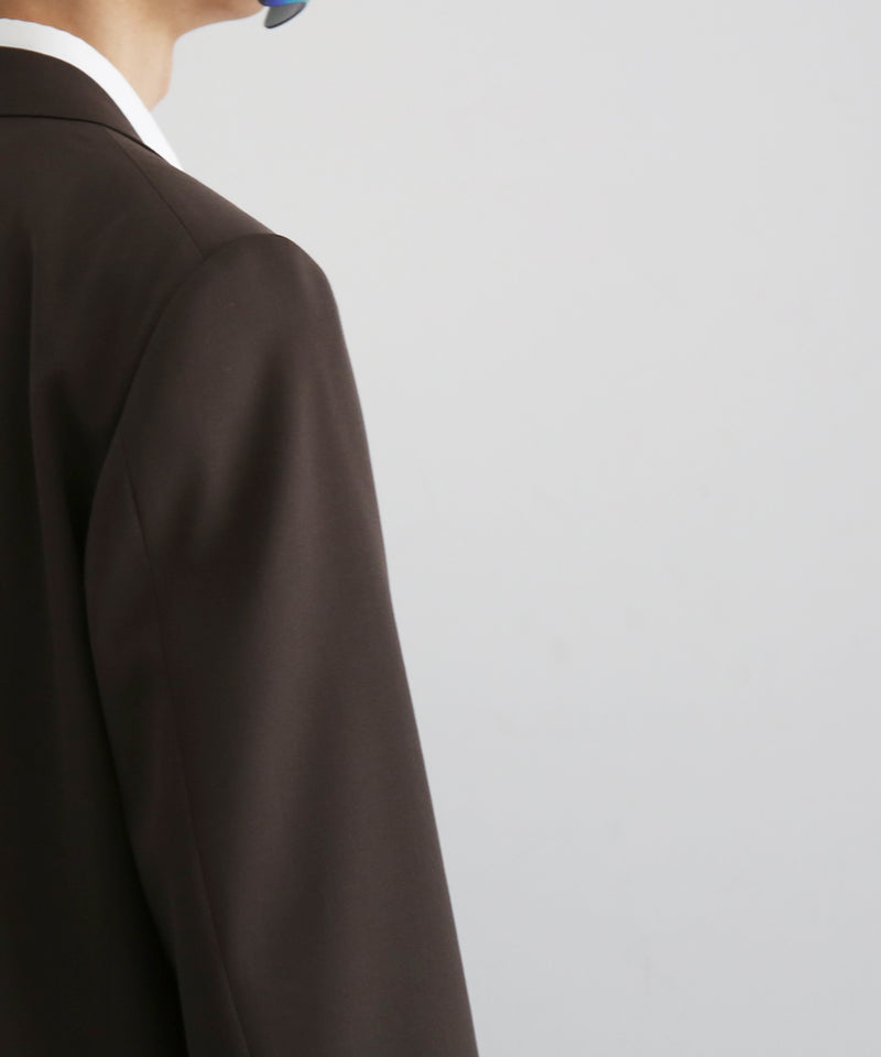 AURALEE Light wool max gabardine jacket "DARK BROWN"