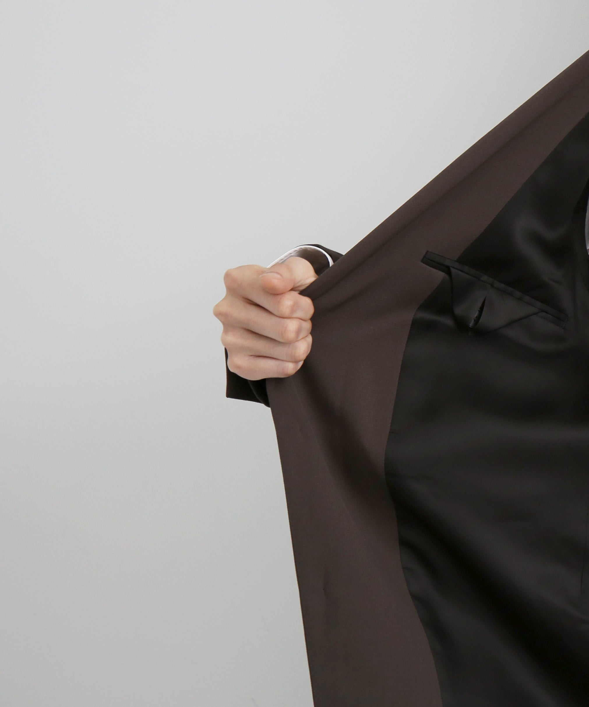 AURALEE Light wool max gabardine jacket "DARK BROWN"