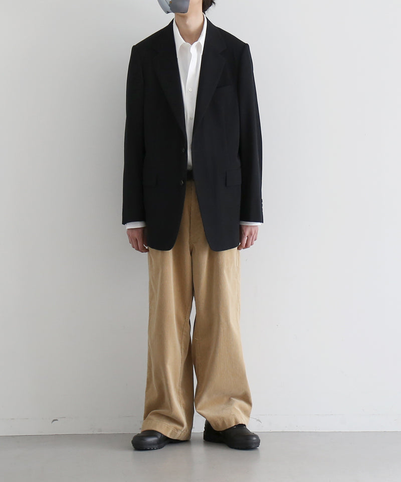 AURALEE Light wool max gabardine jacket "TOP BLACK"