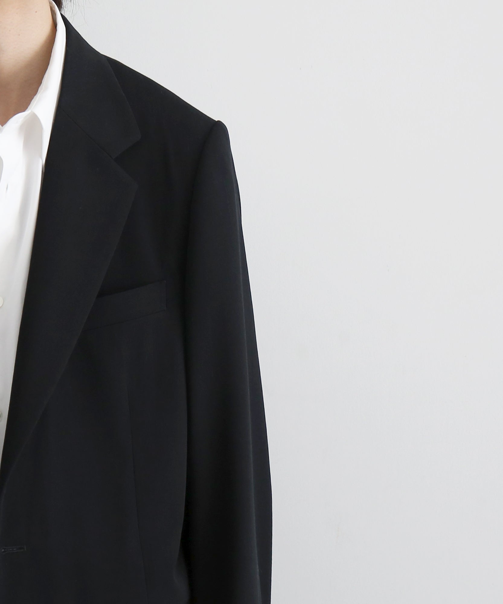 AURALEE Light wool max gabardine jacket "TOP BLACK"