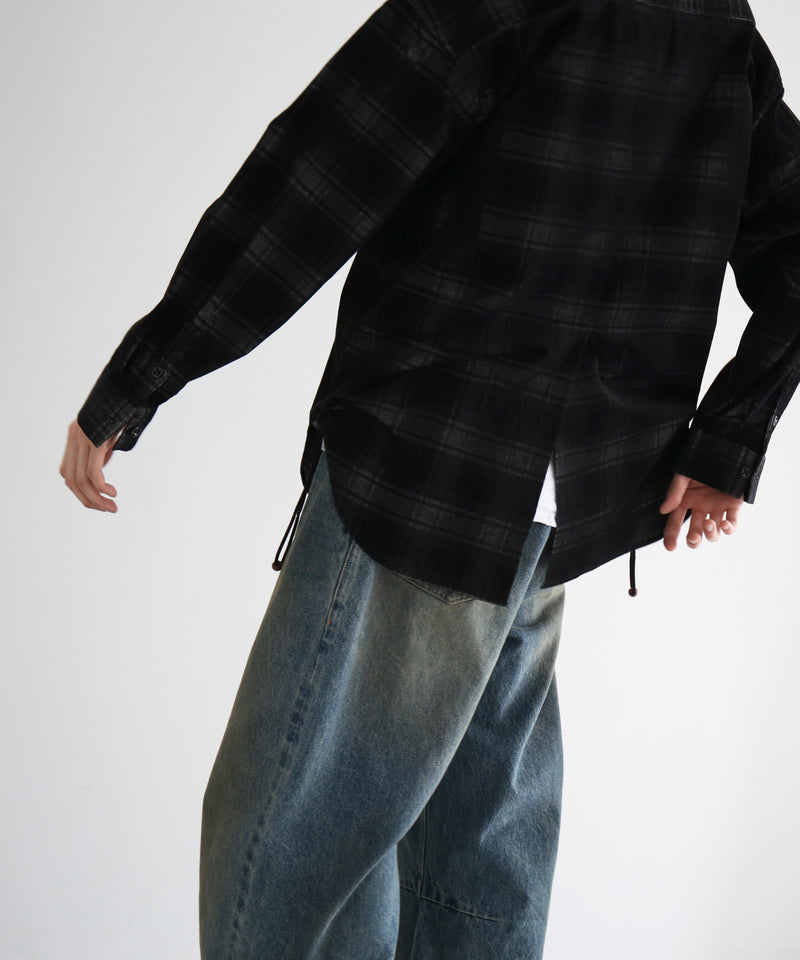 JIAN YE Yi shirt skirt "BLACK CHECK"