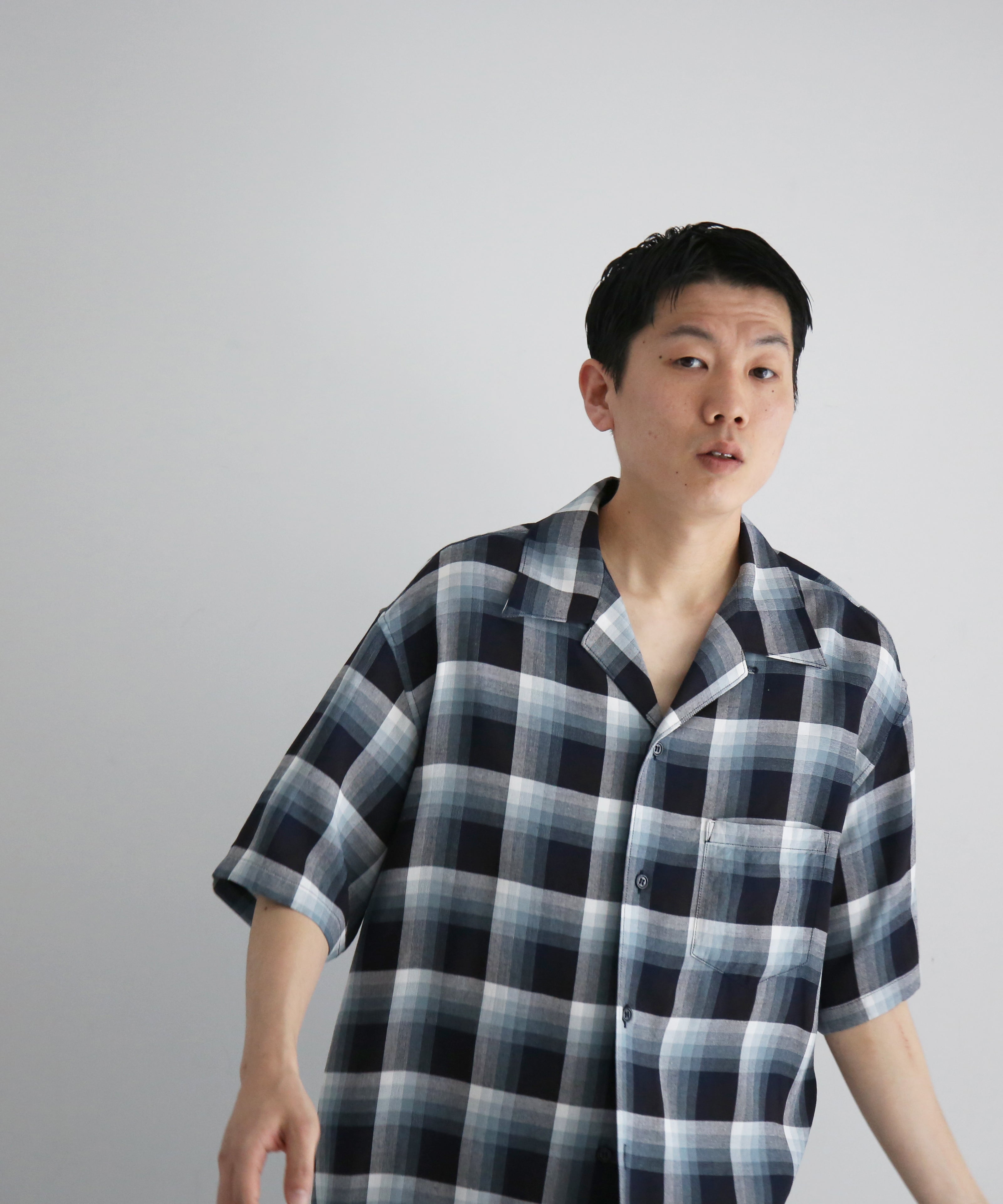 UNUSED【アンユーズド】メンズ 半袖シャツ Us2563 short sleeve rayon
