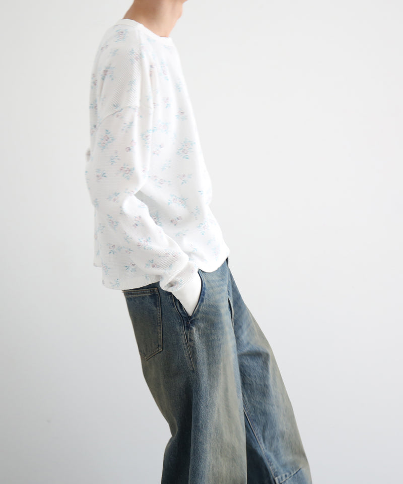Basketcase Floral, thermal “WHITE / YELLOW”