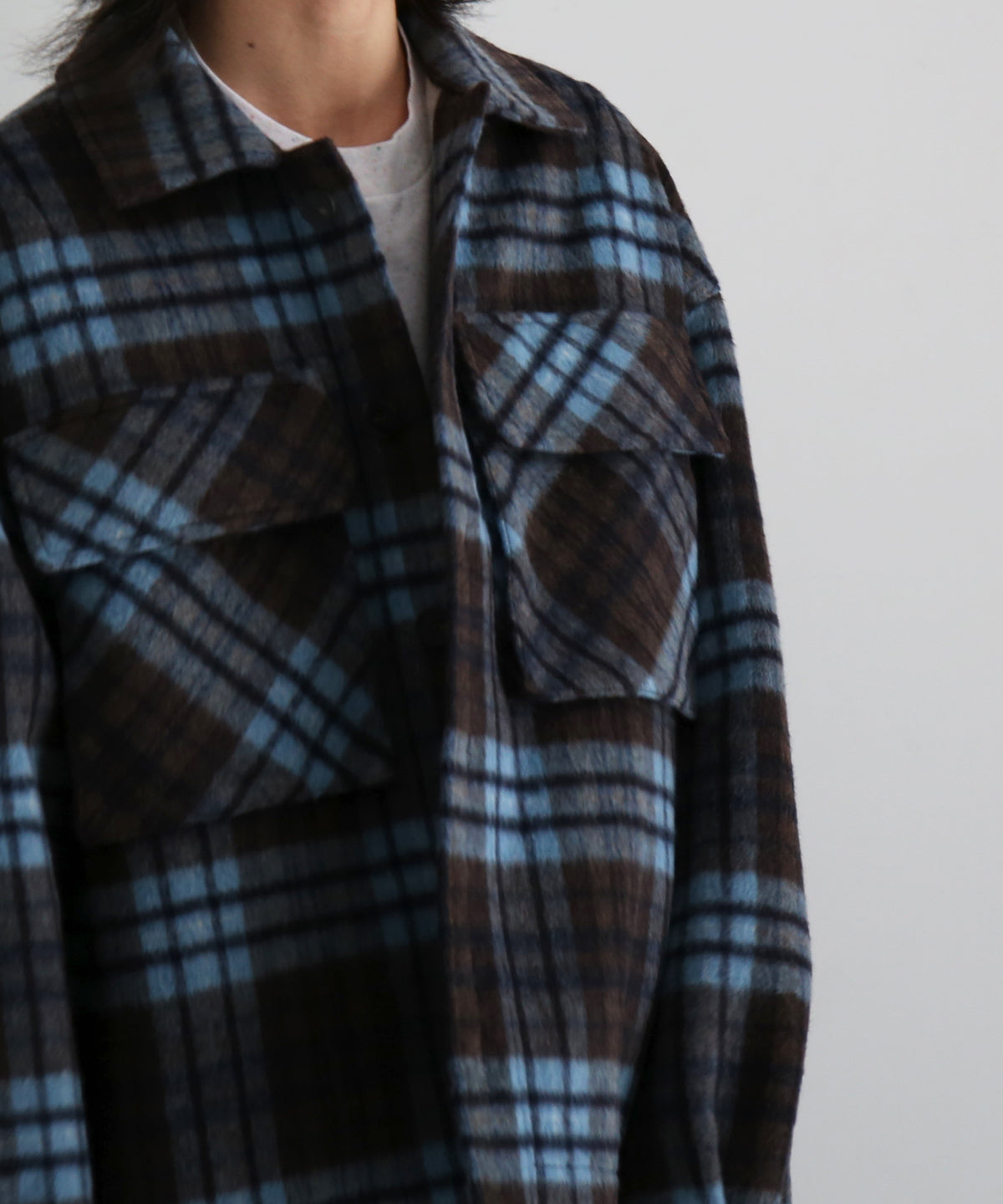 entire studios Fjord shirt “BLUE CHECK”
