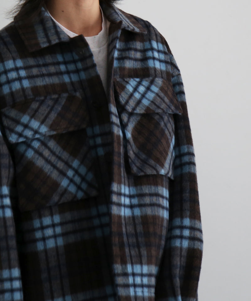 entire studios Fjord shirt “BLUE CHECK”