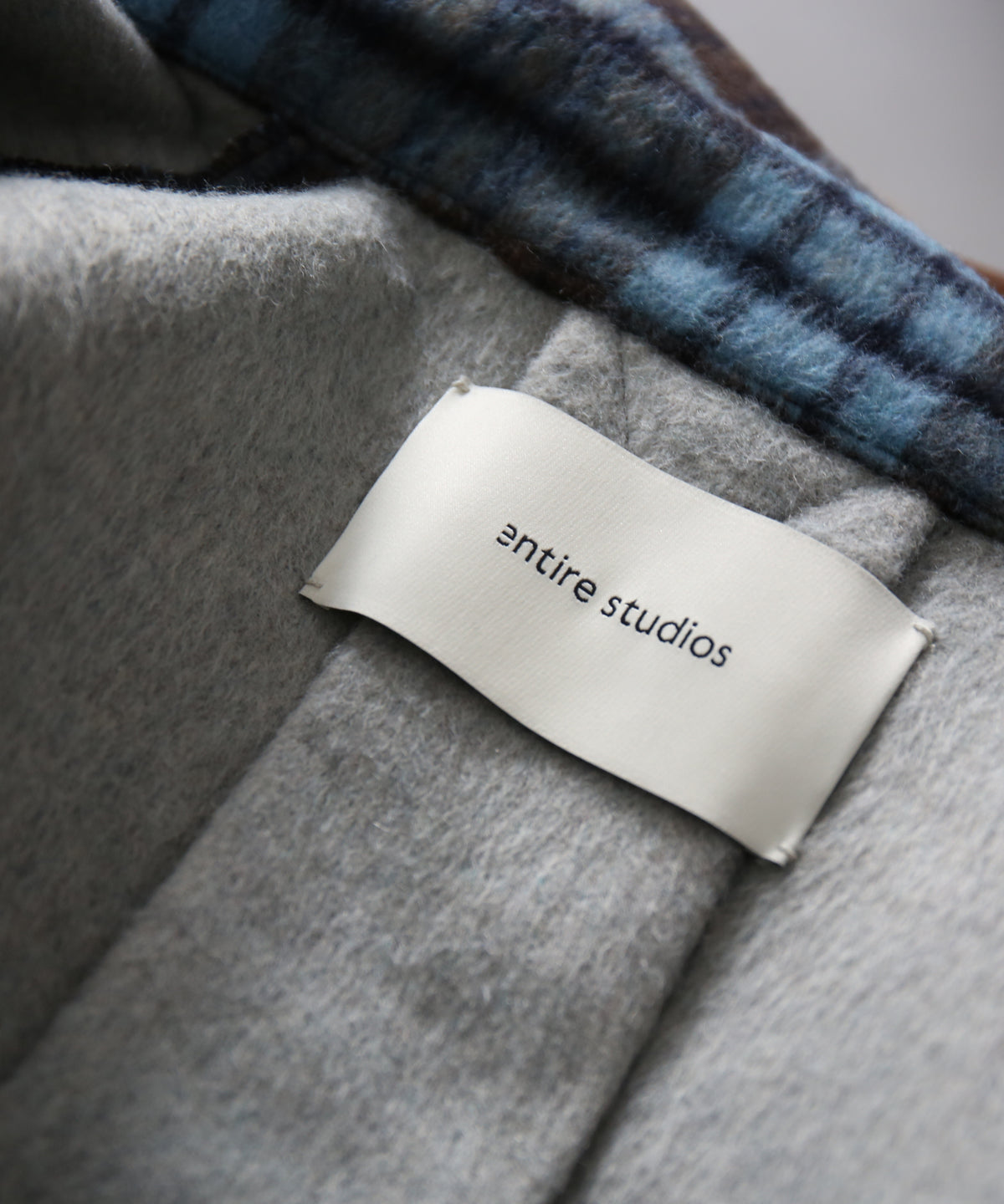 entire studios Fjord shirt “BLUE CHECK”