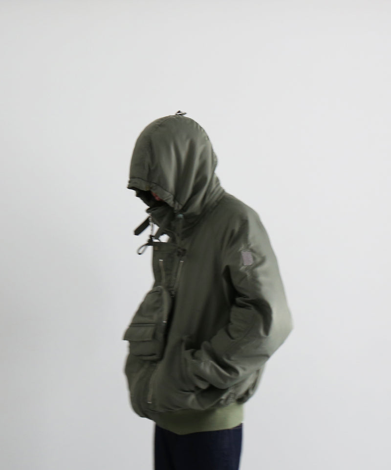 PHINGERIN Visor lift flight jacket “A:OLIVE"