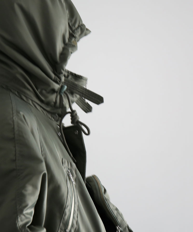 PHINGERIN Visor lift flight jacket “A:OLIVE"