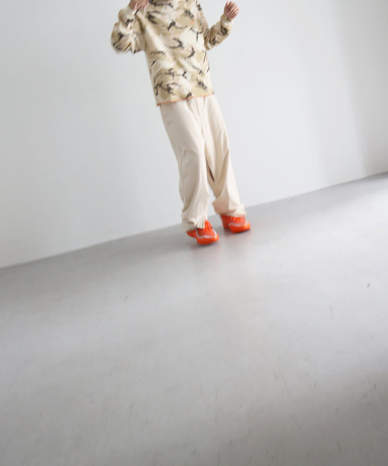 PHINGERIN Cushy fleece pants “A:LIGHT BEIGE”