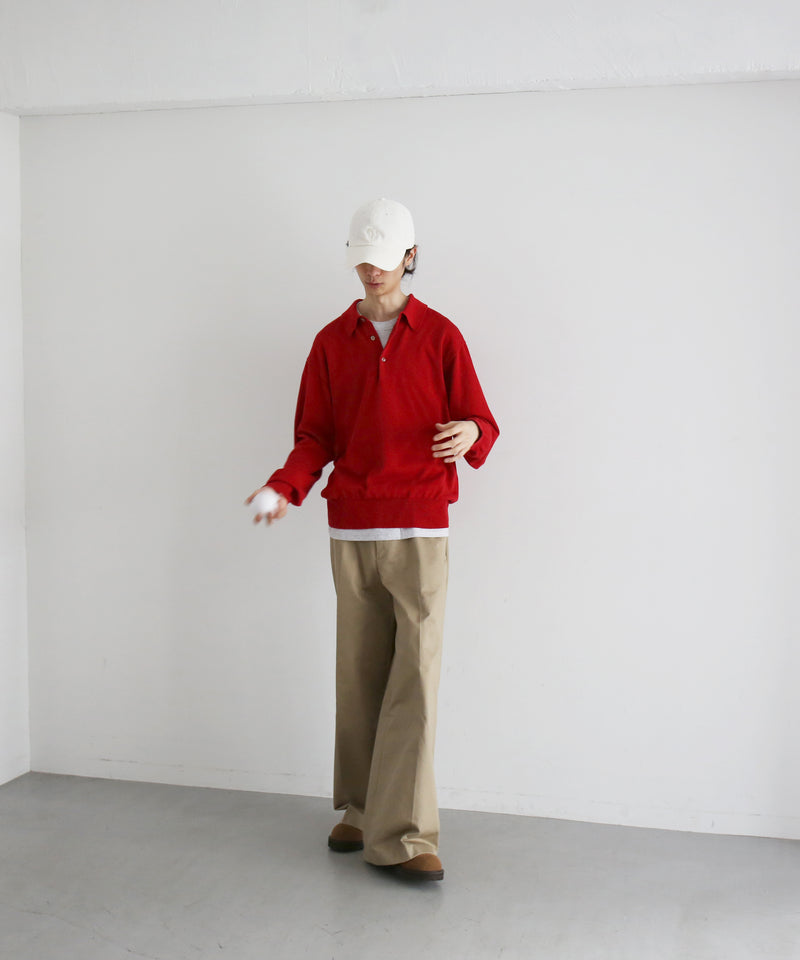 KAIKO Supima polo "WINE RED"