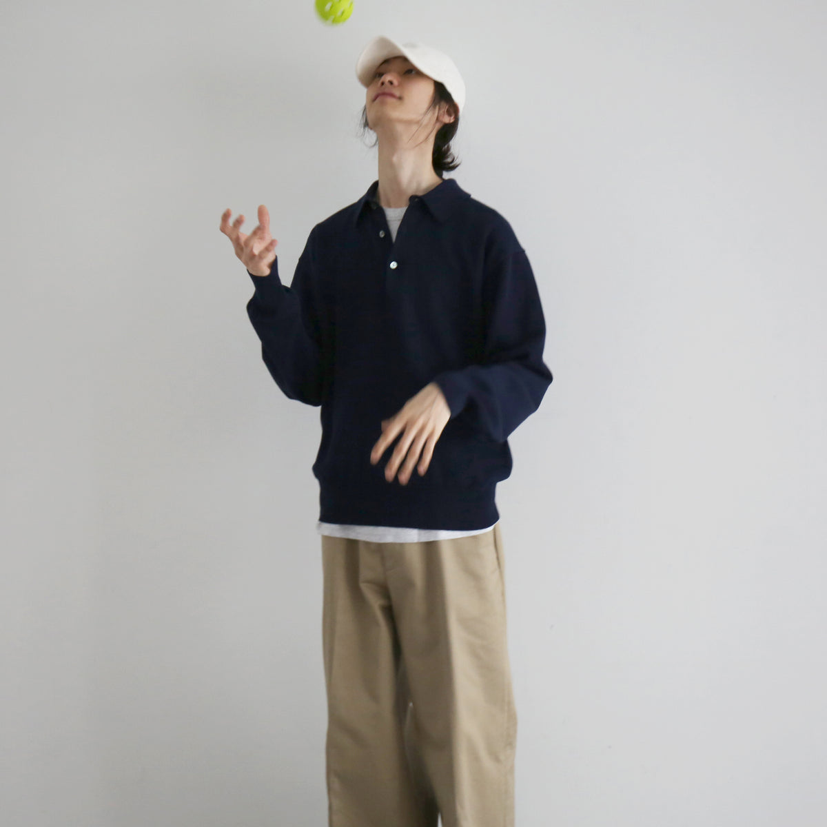 KAIKO【カイコー】メンズ スーピマニットポロ Supima polo 