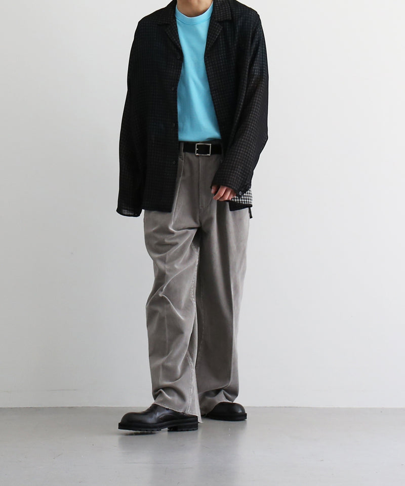 saby Lapel shirt -bishu japan wool plaid fab- "GINGHAM CHECK"