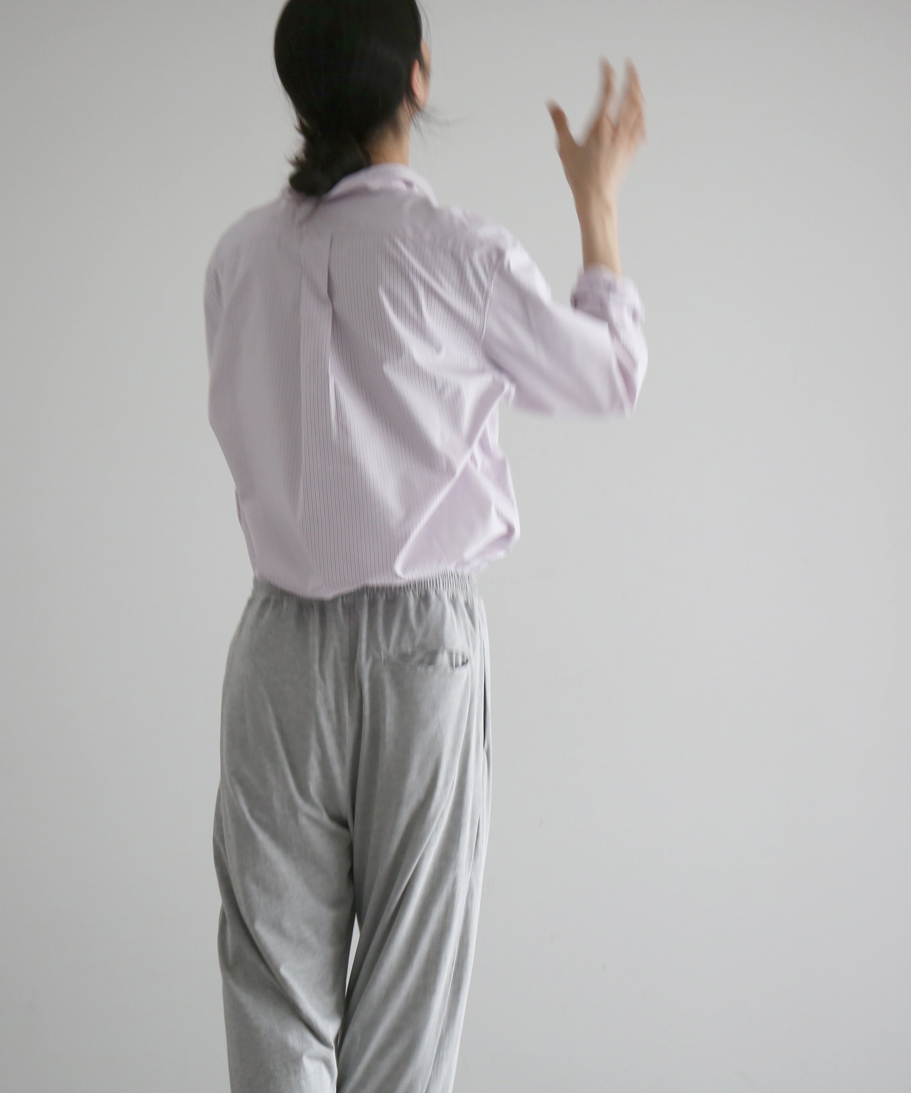 KAIKO Double loose easy pants "TOP GRAY"