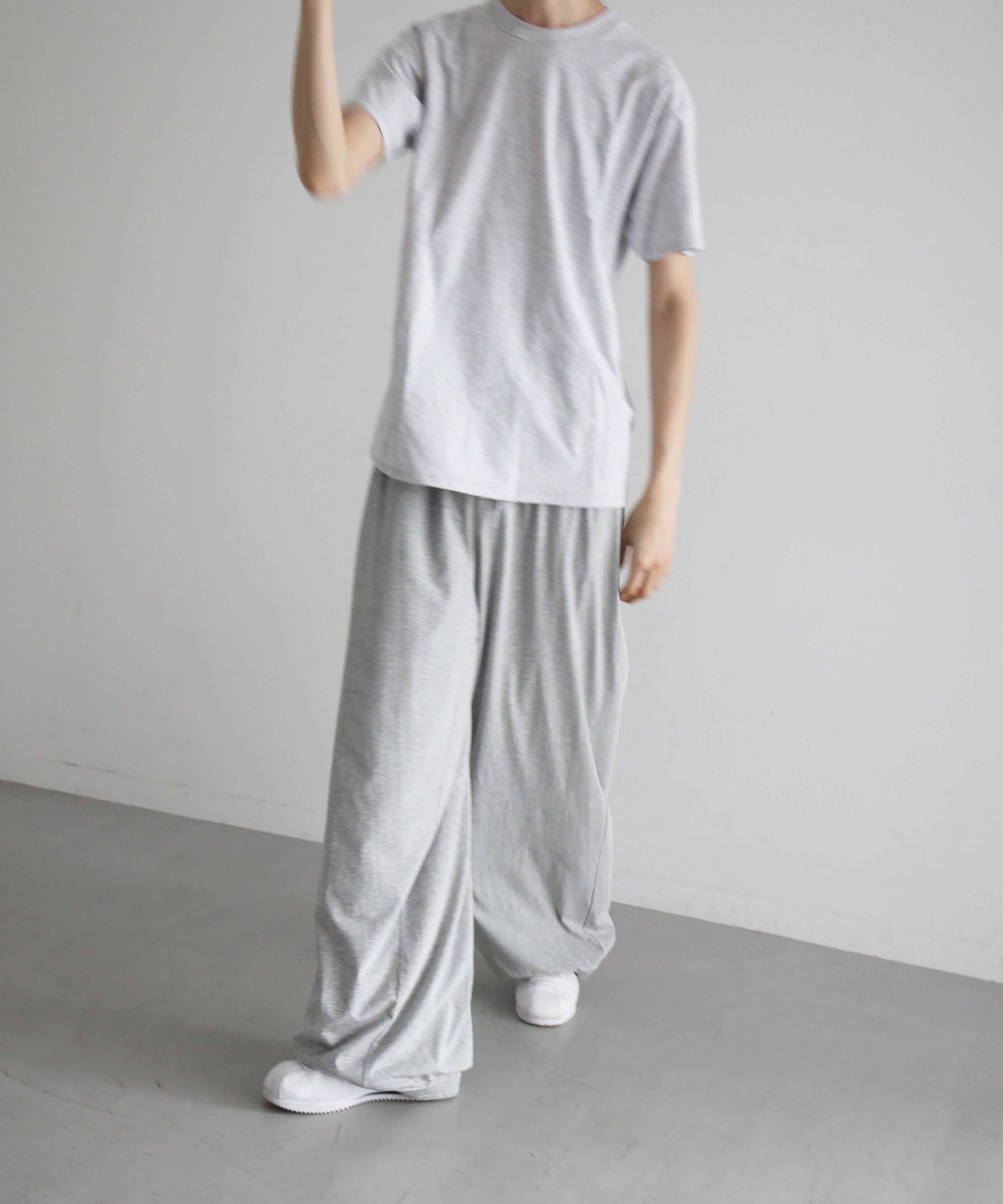 KAIKO Double wide easy pants "TOP GRAY"