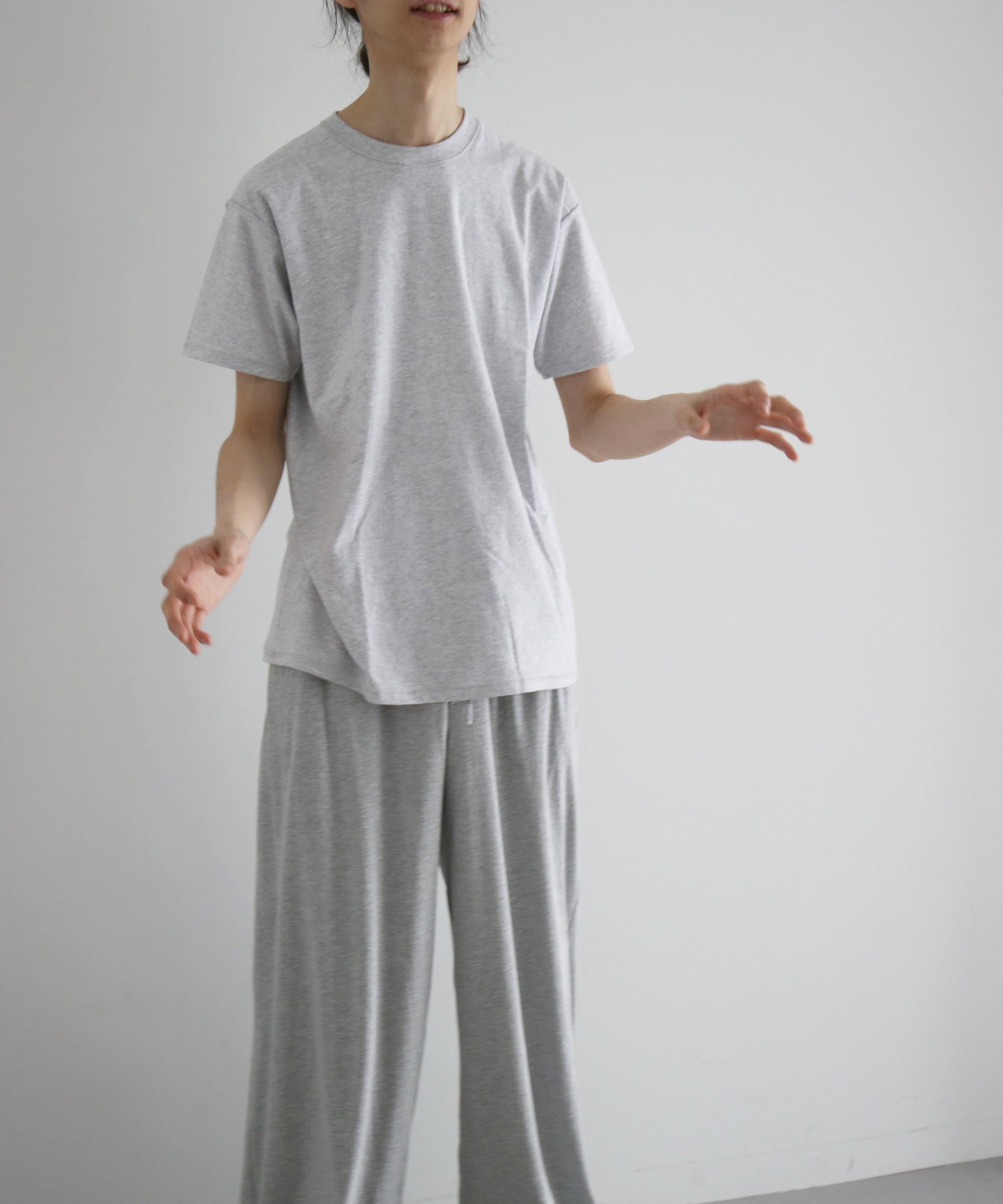 KAIKO Double wide easy pants "TOP GRAY"