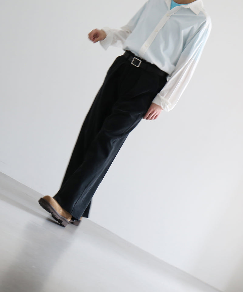 saby Tuck-baggy type 2 - enshu japan soft cord fab -  "GRAY"
