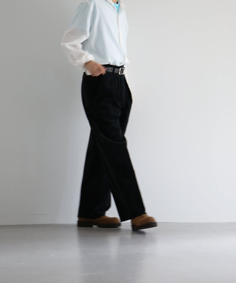 saby Tuck-baggy type 2 - enshu japan soft cord fab -  "BLACK"