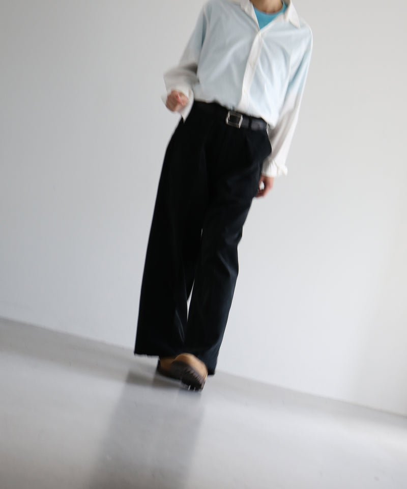 saby Tuck-baggy type 2 - enshu japan soft cord fab -  "BLACK"