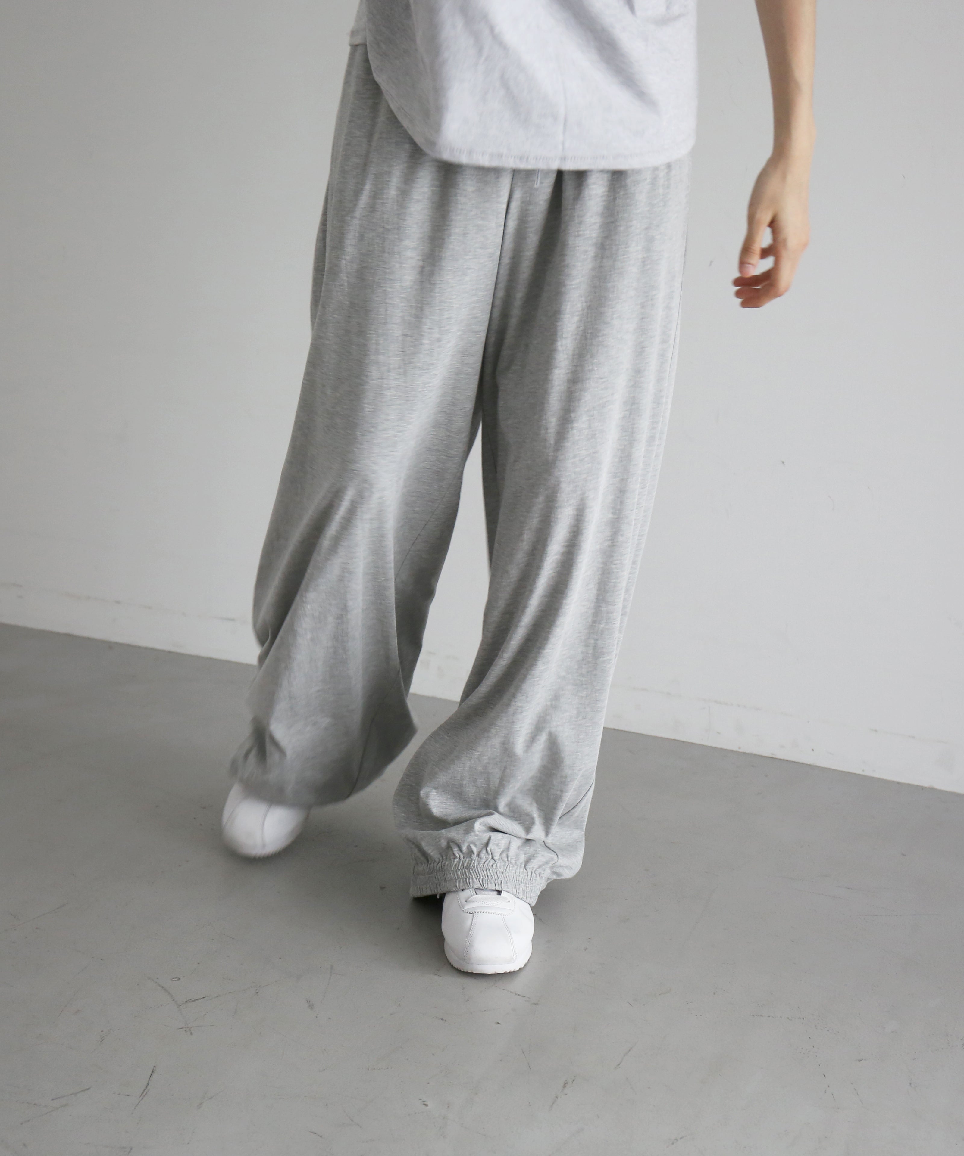 KAIKO Double wide easy pants "TOP GRAY"