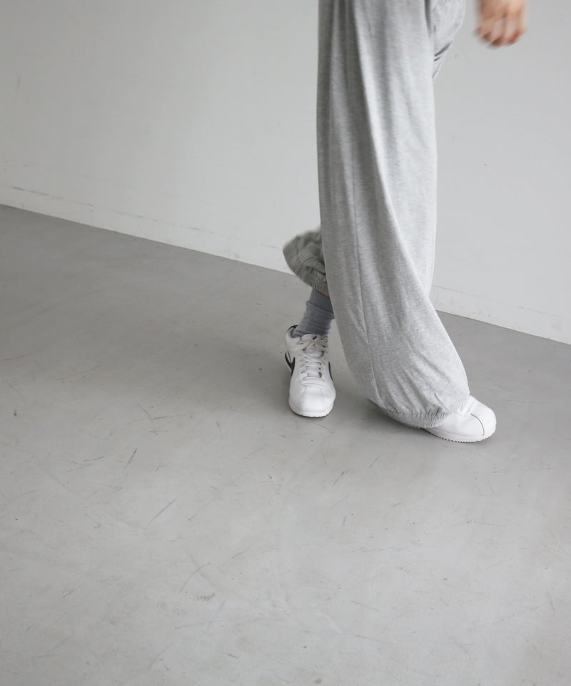 KAIKO Double wide easy pants "TOP GRAY"