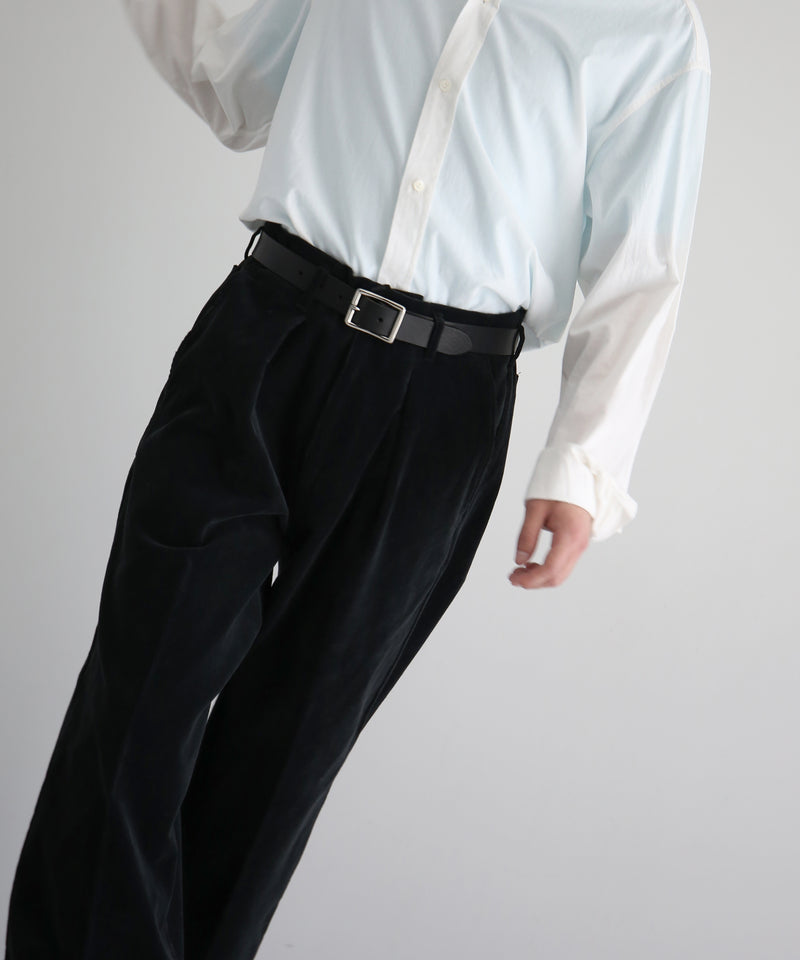 saby Tuck-baggy type 2 - enshu japan soft cord fab -  "BLACK"