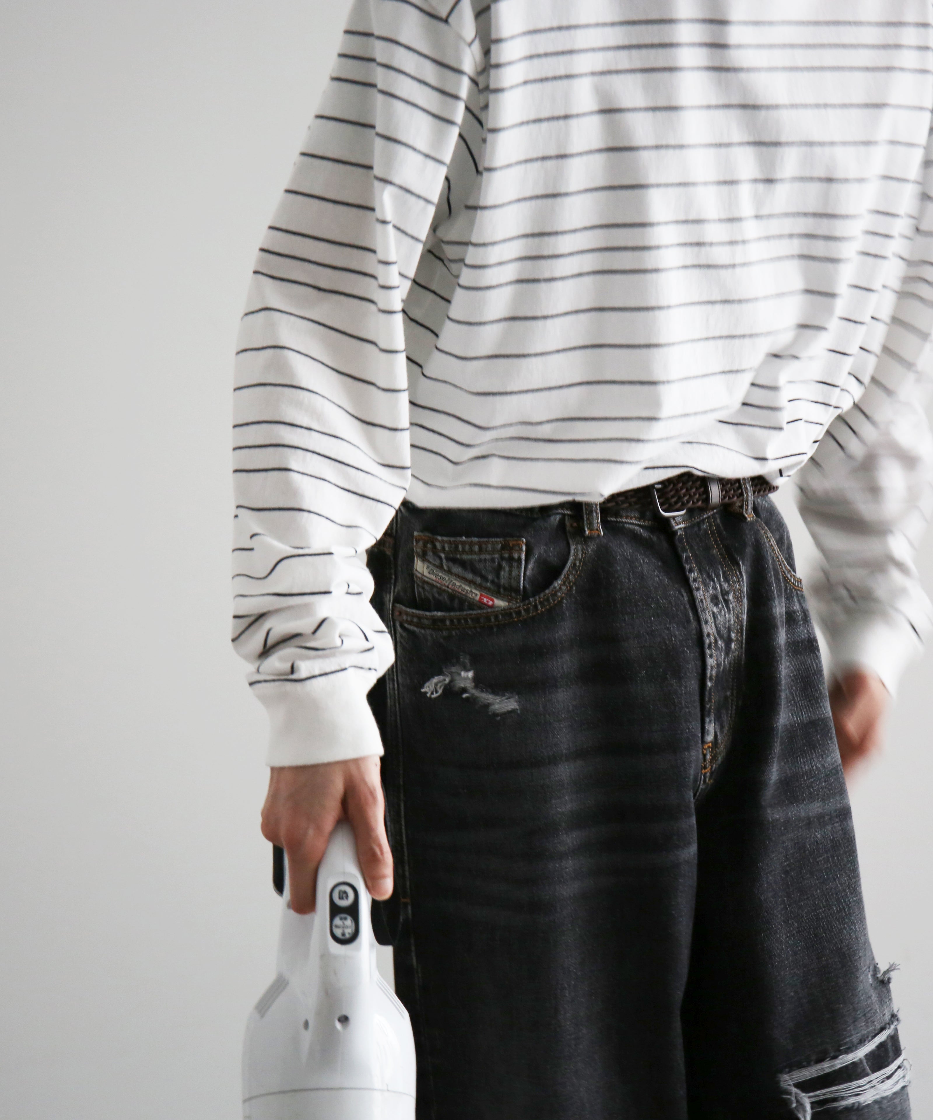 DIESEL Relaxed jeans d-rise "BLACK"