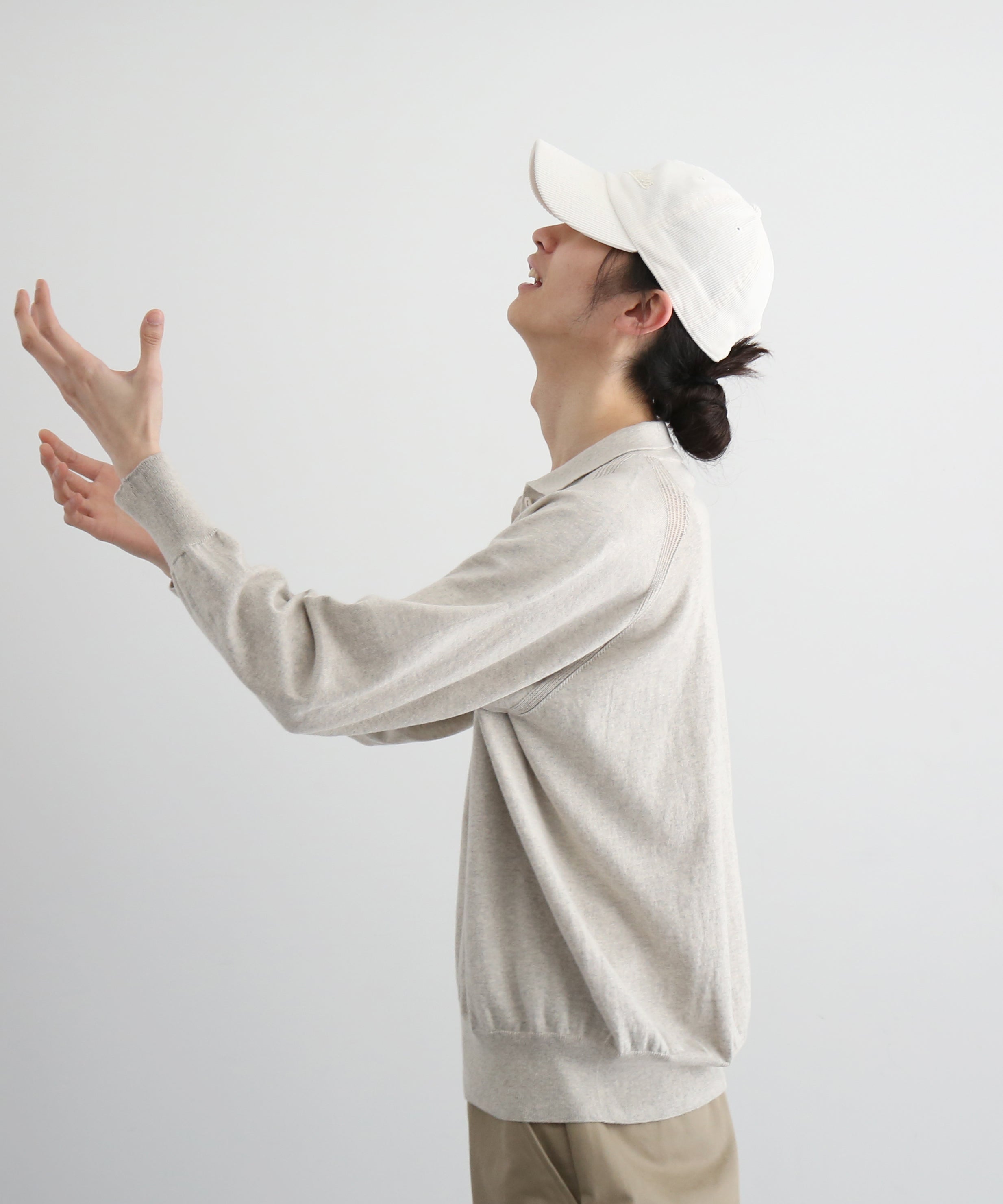 Baserange Soar polo M,L "GREYMELANG"