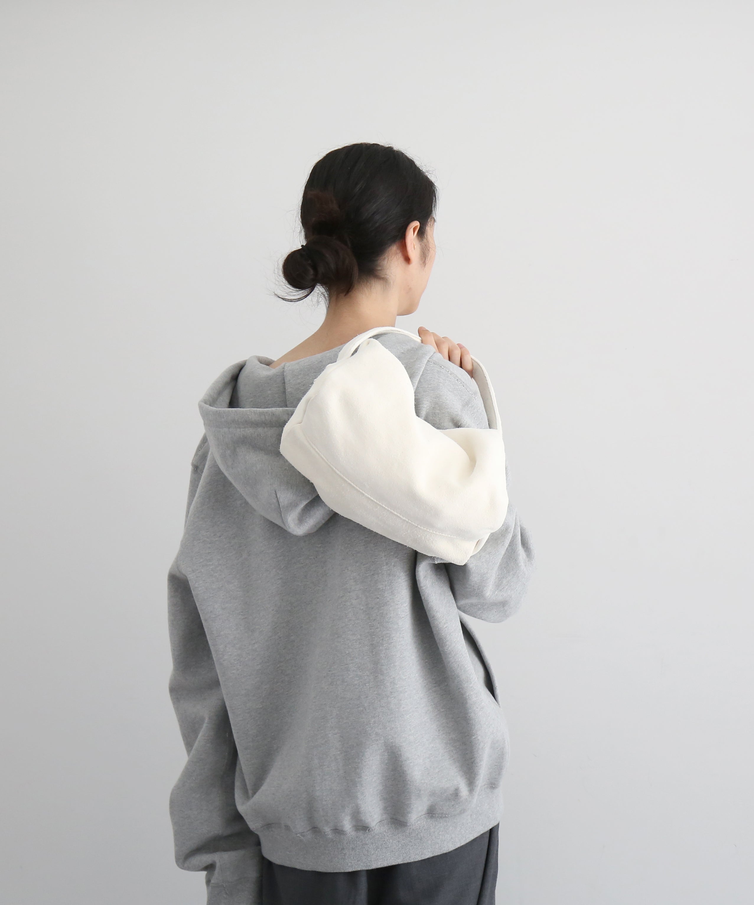 GUIDI Small handle bag "WHITE"