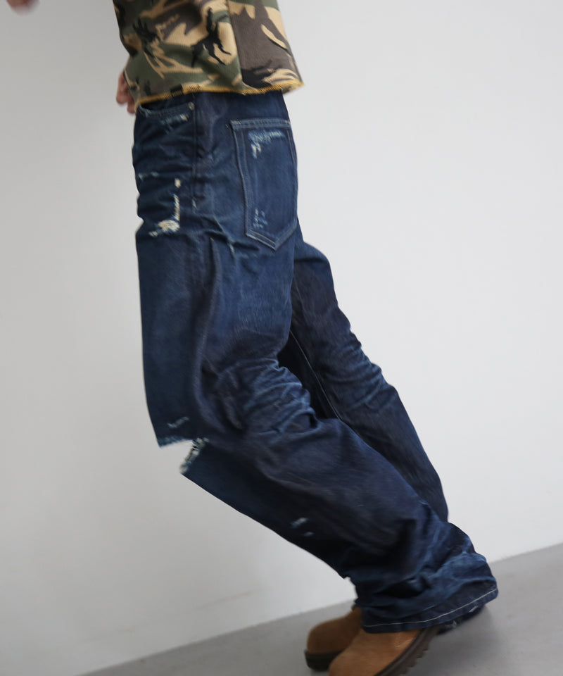 Sex&Jeans Ocean wash baggy "INDIGO"
