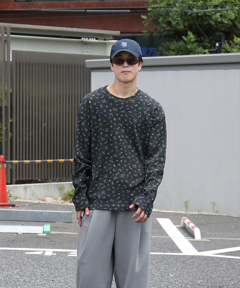 PHINGERIN Flower l/s waffle thermal "B:BLACK"