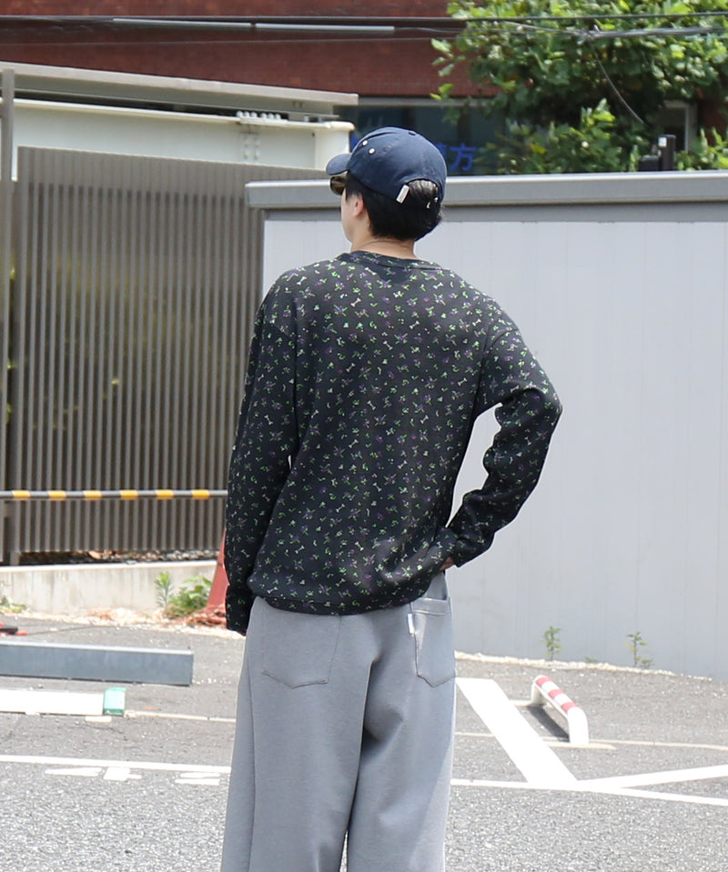 PHINGERIN Flower l/s waffle thermal "B:BLACK"