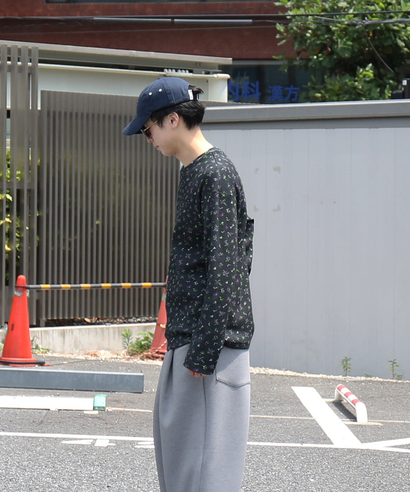 PHINGERIN Flower l/s waffle thermal "B:BLACK"