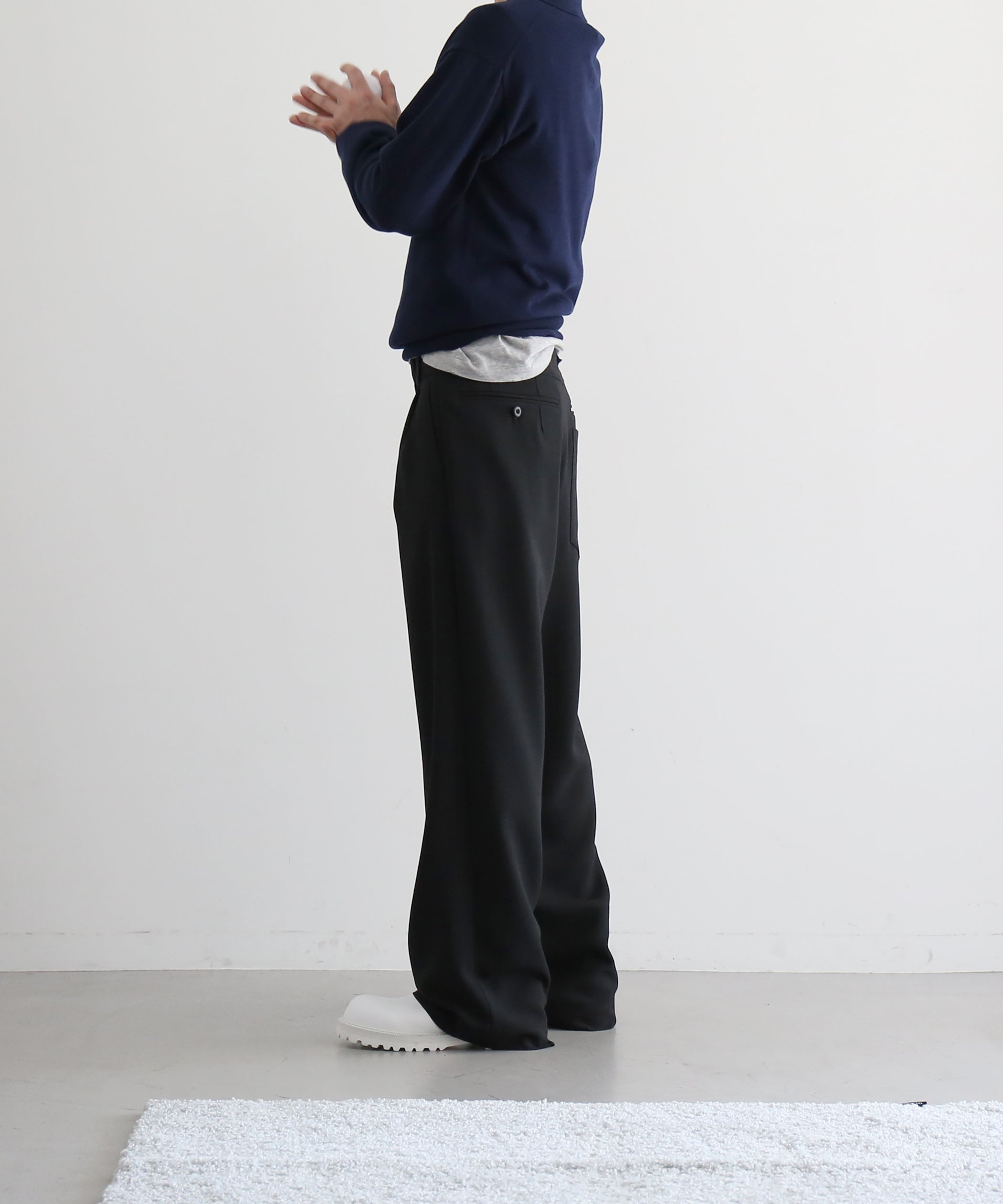 ABELIA EDOWARD GOUCHA Baseball slacks "BLACK"
