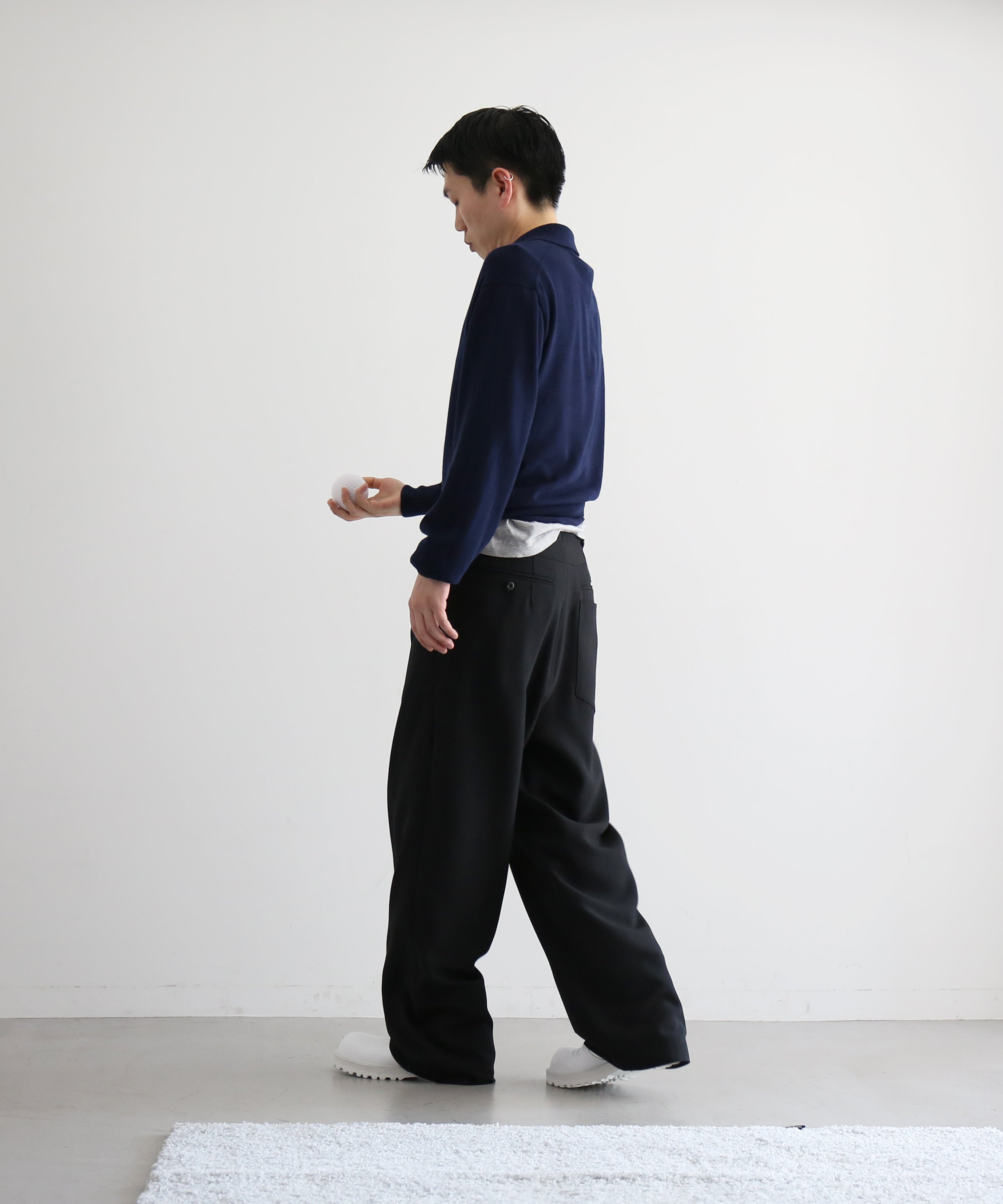 ABELIA EDOWARD GOUCHA Baseball slacks "BLACK"